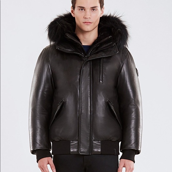 RUDSAK Other - Rudsak Crawley Leather Down Bomber Jacket